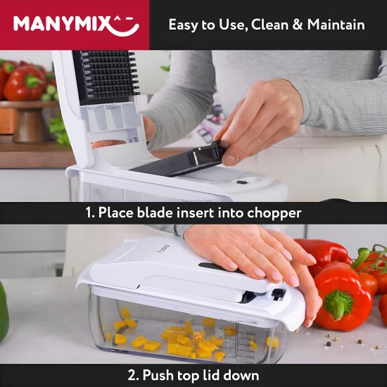 Vegetable Chopper With Drawer & 2 Pieces